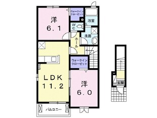 ベルアンジュの物件間取画像